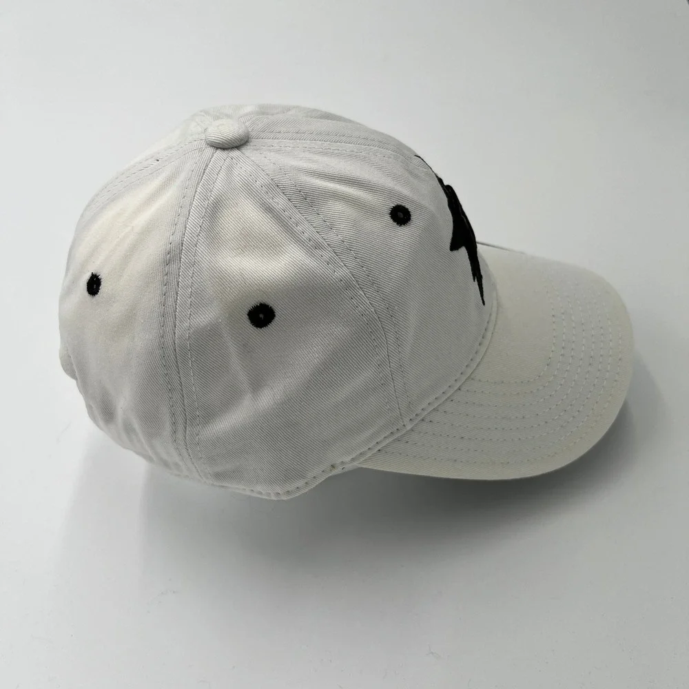 Adidas NHL Womens Collection White Black Star Logo Baseball Cap One Size‎